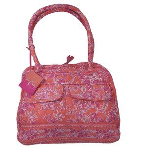 NWT VERA BRADLEY “Bowler Bag” w/ Full Double Zipper Closure - Hope Toile Design